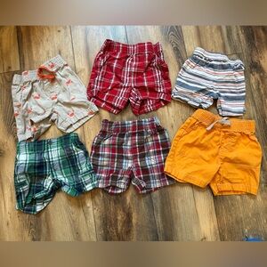Bundle of 6 Shorts 12 month Boys